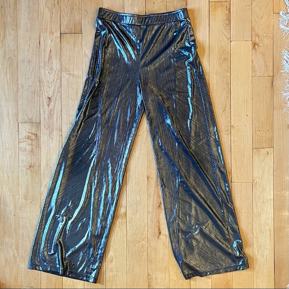 Opening Ceremony silver metallic pants